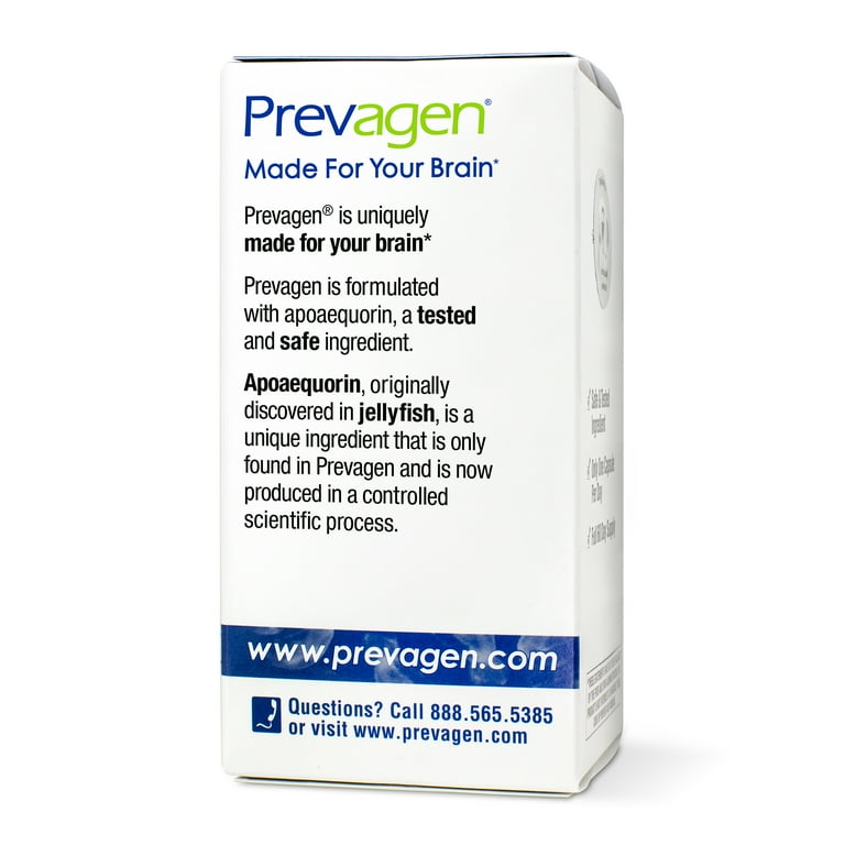 Prevagen Regular Strength For Your Brain Dietary Supplement Capsules 10mg Apoaequorin Vitamin D, 60 ct